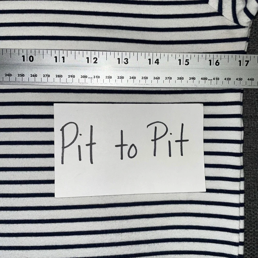 J.Crew Mercantile Breton Striped Shirt Layered Top Cotton Coastal Preppy‎ XS